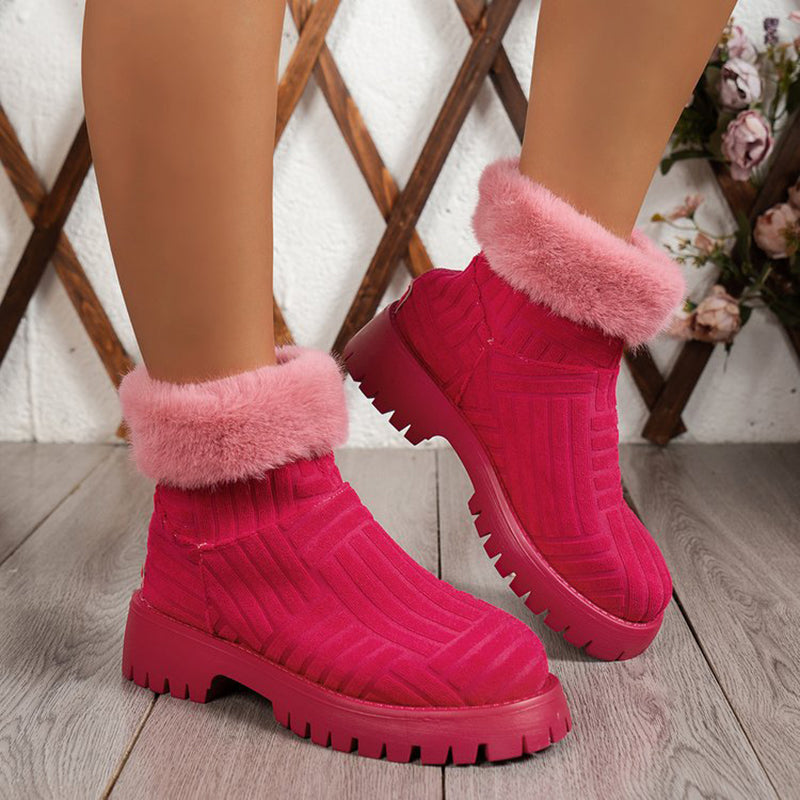 Boots  | Women Fashion Ankle boots With thick sole | |  | thecurvestory.myshopify.com