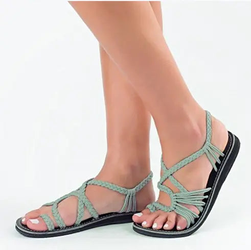 Beach Pin-toe Flat Sandals - Image #3