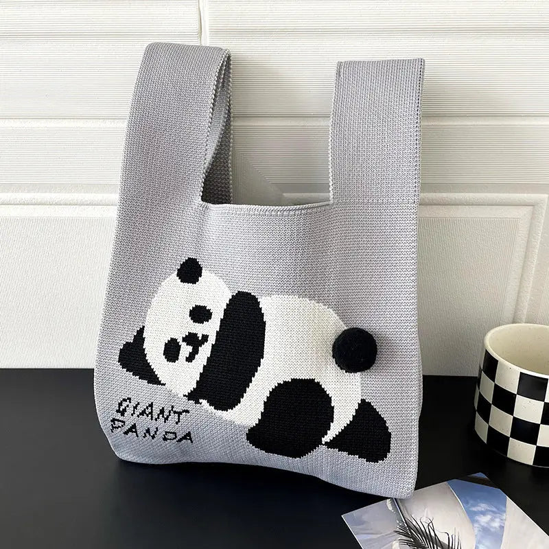 Knitted Cute Panda  Handbag - Image #32