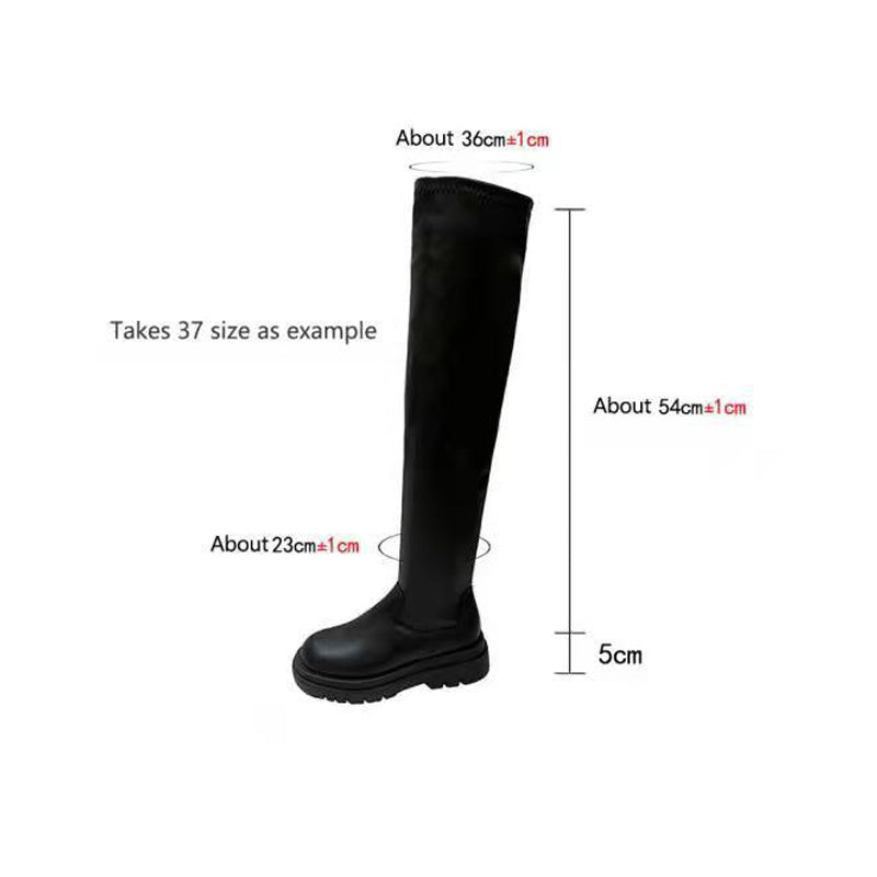 Boots  | Women Chunky Sole High Length Boots | [option1] |  [option2]| thecurvestory.myshopify.com