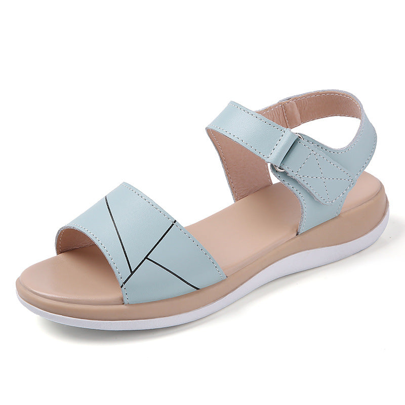 Platform sandals  | Women simple wedge Fashionable Sandals | Moonlight |  35| thecurvestory.myshopify.com
