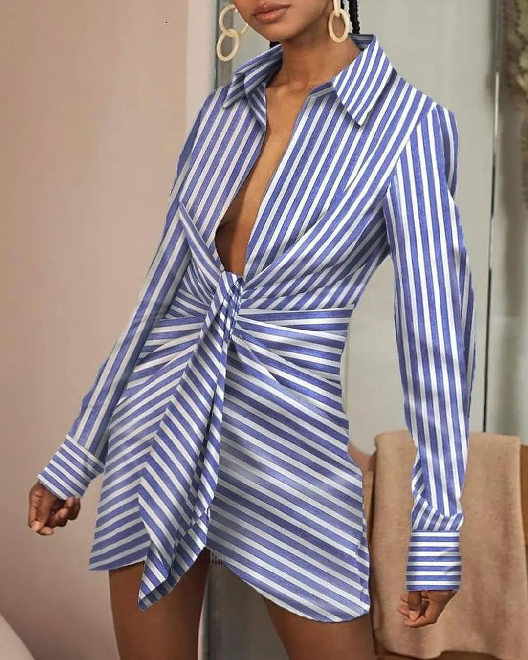 [product_type]  | Women's Fashionable Home Style Loose Shirt Dress | [option1] |  [option2]| thecurvestory.myshopify.com