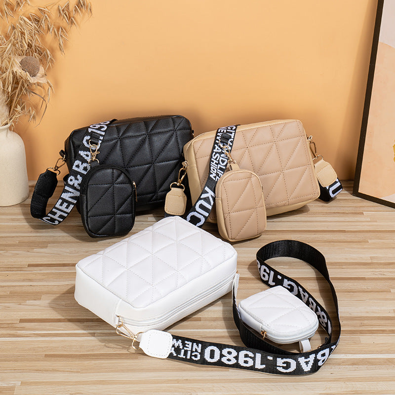 Shoulder bags  | 2Pcs Shoulder Bag With Wallet Printed Wide Shoulder Strap Crossbody Bags | |  | thecurvestory.myshopify.com