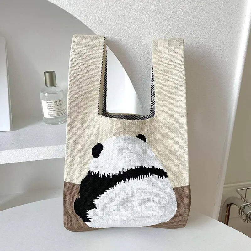 Knitted Cute Panda  Handbag - Image #13