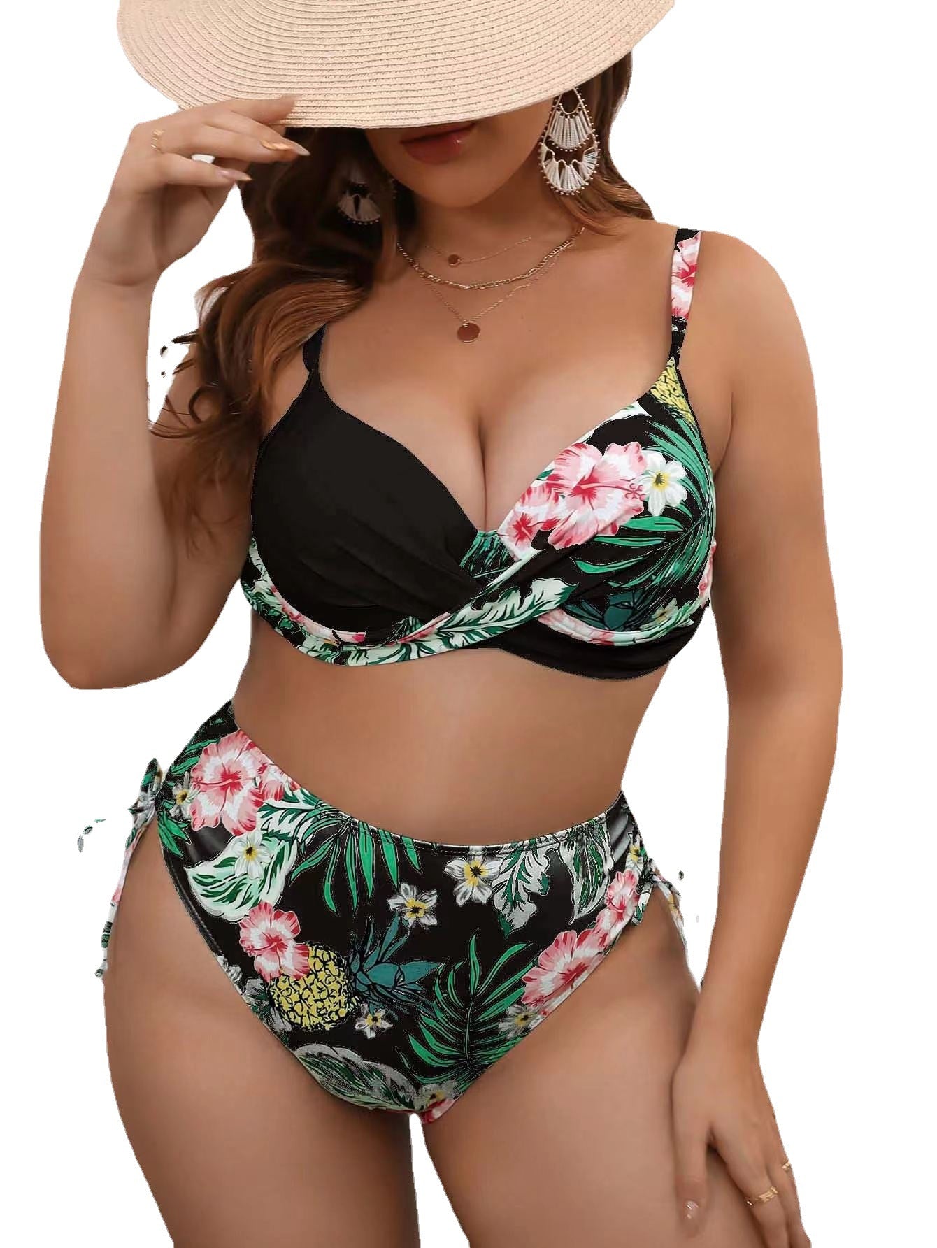 Swimsuit  | Women's Plus Size Split Bikini Printed Swimsuit | |  | thecurvestory.myshopify.com