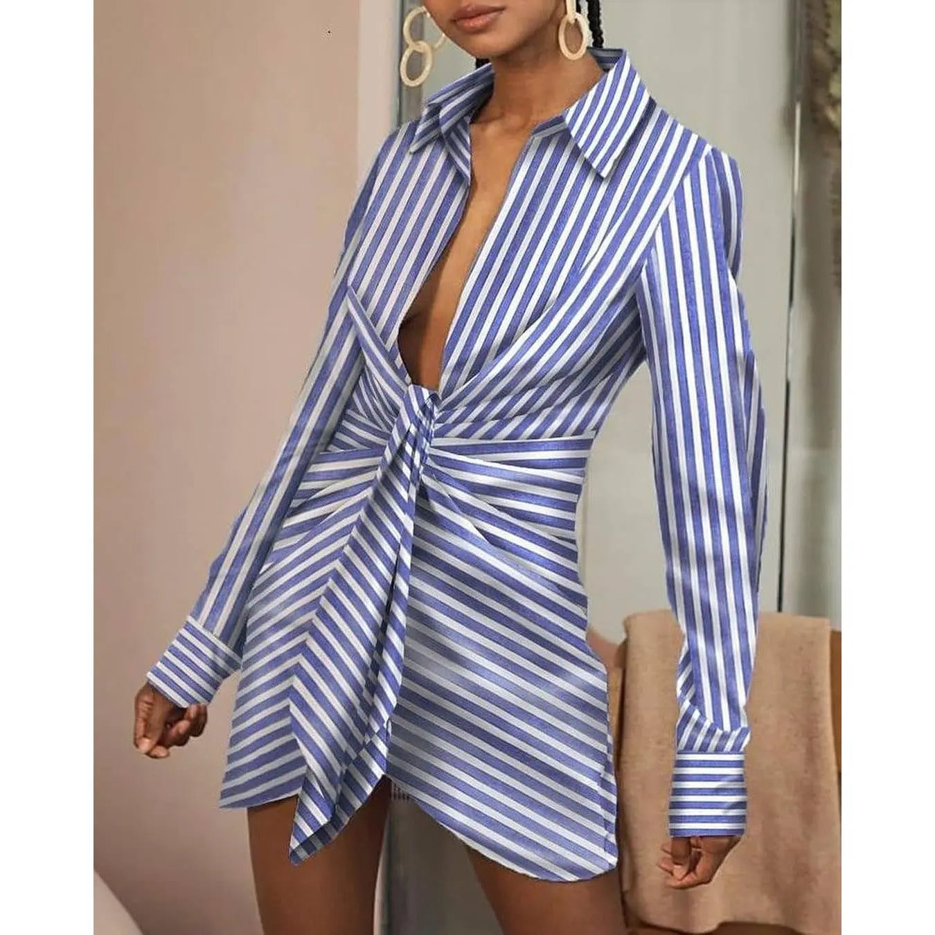 [product_type]  | Women's Fashionable Home Style Loose Shirt Dress | [option1] |  [option2]| thecurvestory.myshopify.com