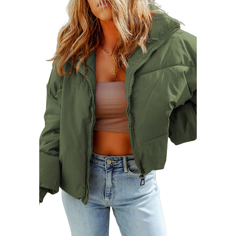 jackets  | Plus Size Casual All-matching jacket | Green |  L| thecurvestory.myshopify.com