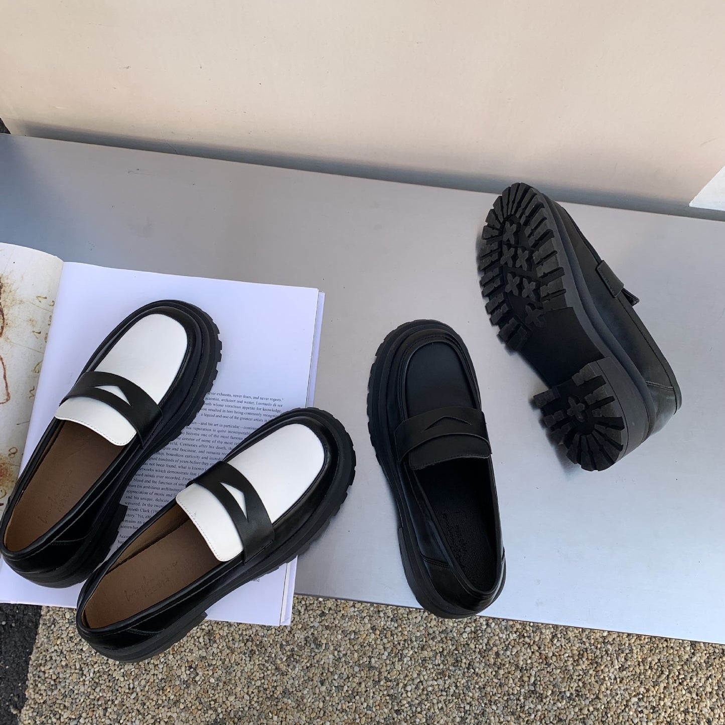 loafers  | Women Chunky heel Almond toe Loafers | [option1] |  [option2]| thecurvestory.myshopify.com