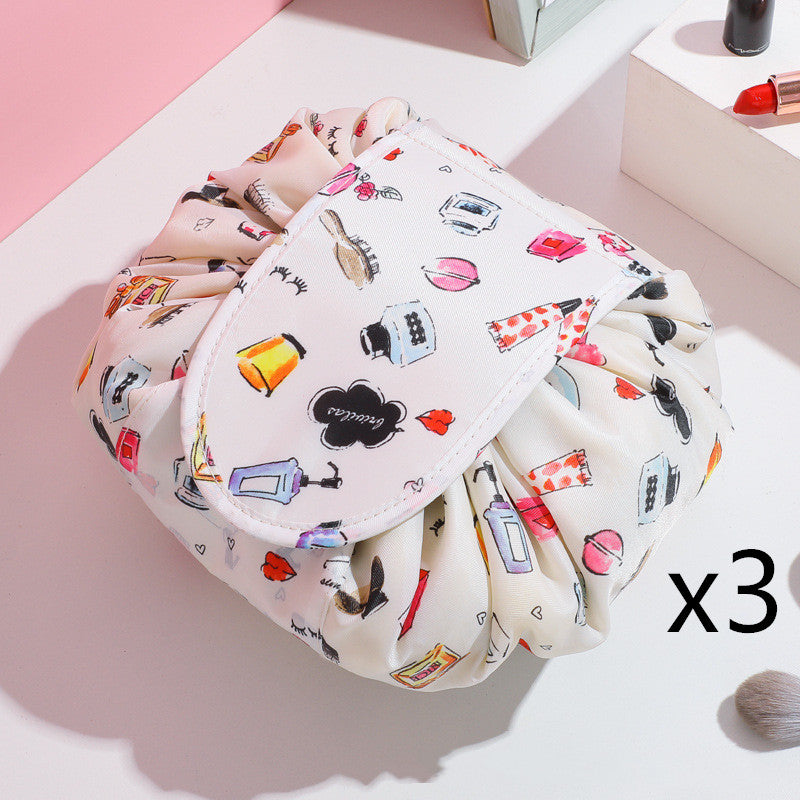makeup bags  | Cosmetic Bag Storage Bag Large Capacity Cosmetic Travel Storage Bag Portable And Simple | Blooming years 3PCS |  [option2]| thecurvestory.myshopify.com