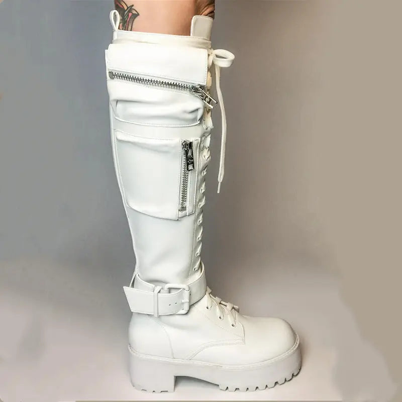 Women's Chunky Knee Long Boots  Boots Thecurvestory