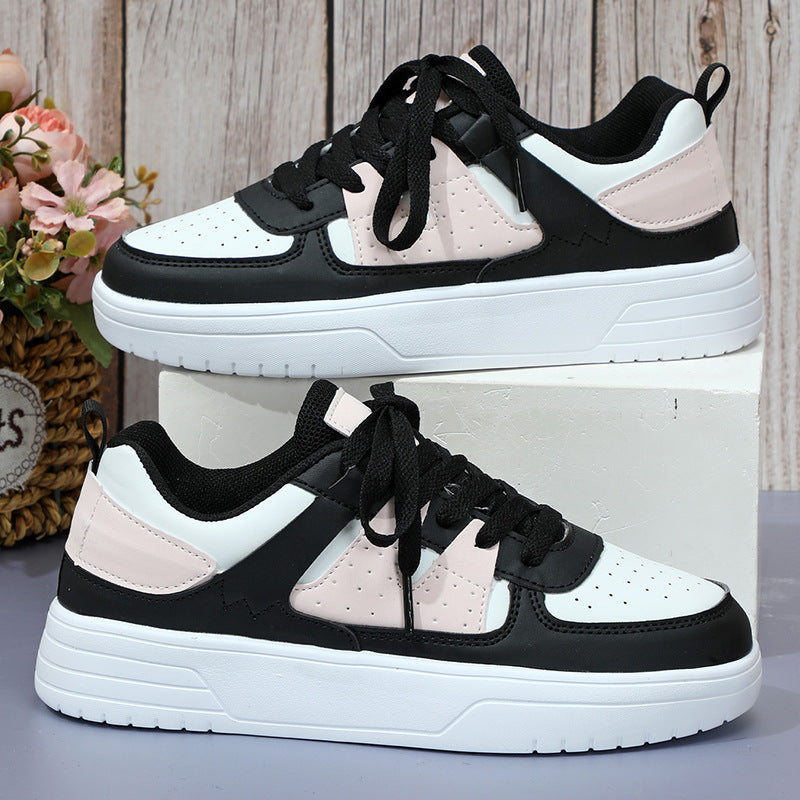 Trainers & Sneakers  | Women Fashionable Black and white sneakers | [option1] |  [option2]| thecurvestory.myshopify.com