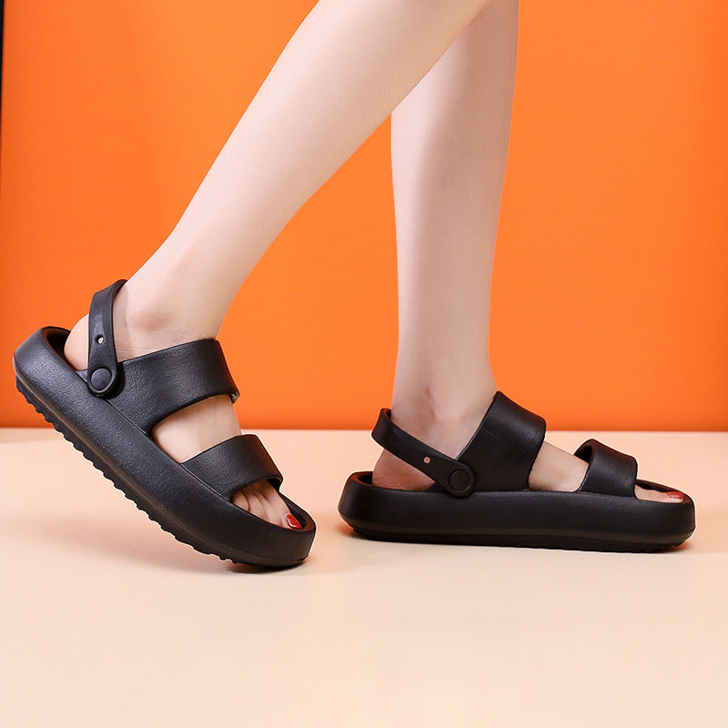 Slippers  | Adjustable Shoes For Women Men Sandals 3cm Thick Bottom Slippers Outdoor | |  | thecurvestory.myshopify.com