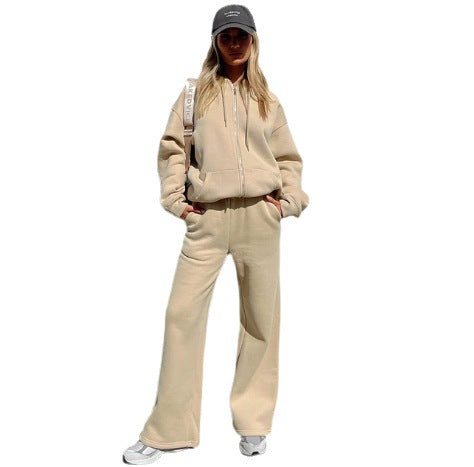 co-ord sets  | Loose Hooded Sportswear Jogger Pants Women's Suit | [option1] |  [option2]| thecurvestory.myshopify.com