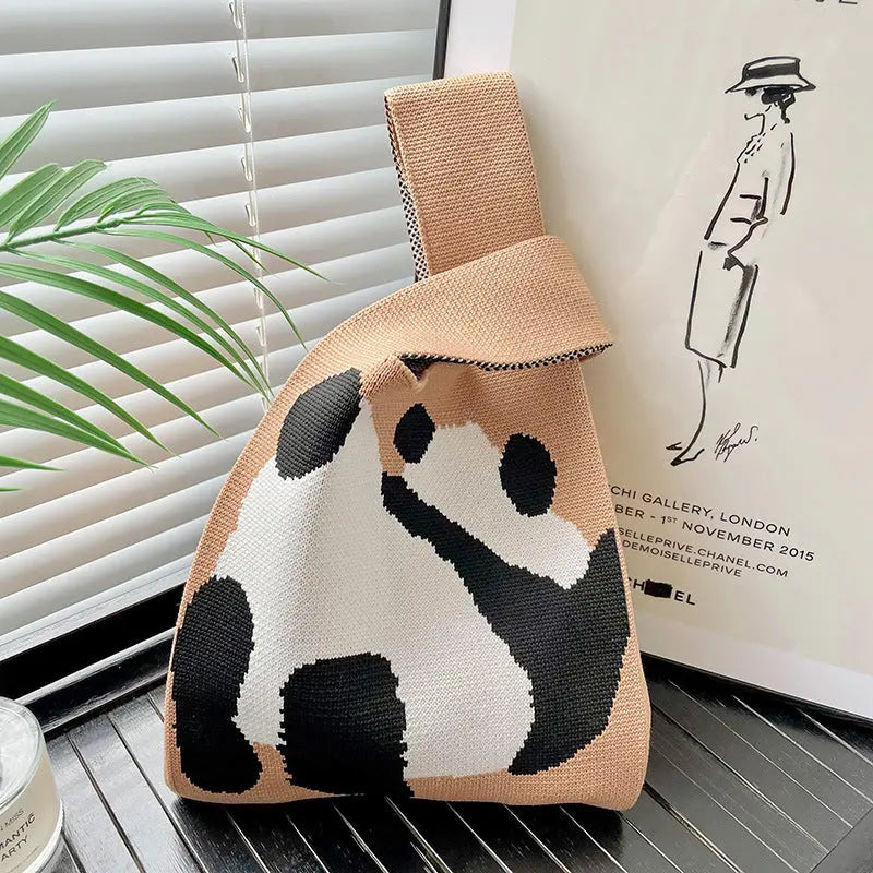 Knitted Cute Panda  Handbag - Image #27