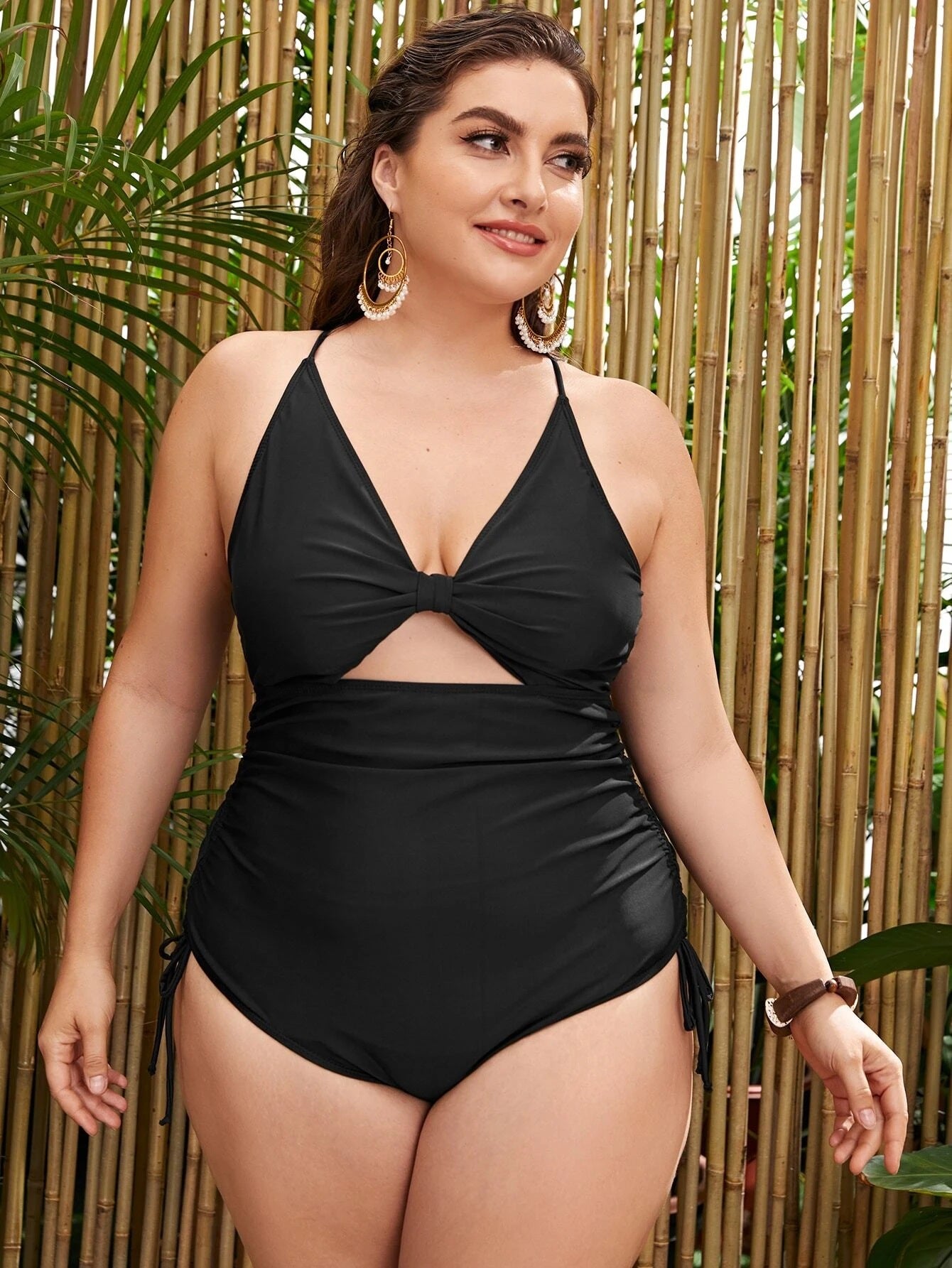 Swimsuit  | Women Plus Size  One-Piece Color Printing Swimsuit | |  | thecurvestory.myshopify.com
