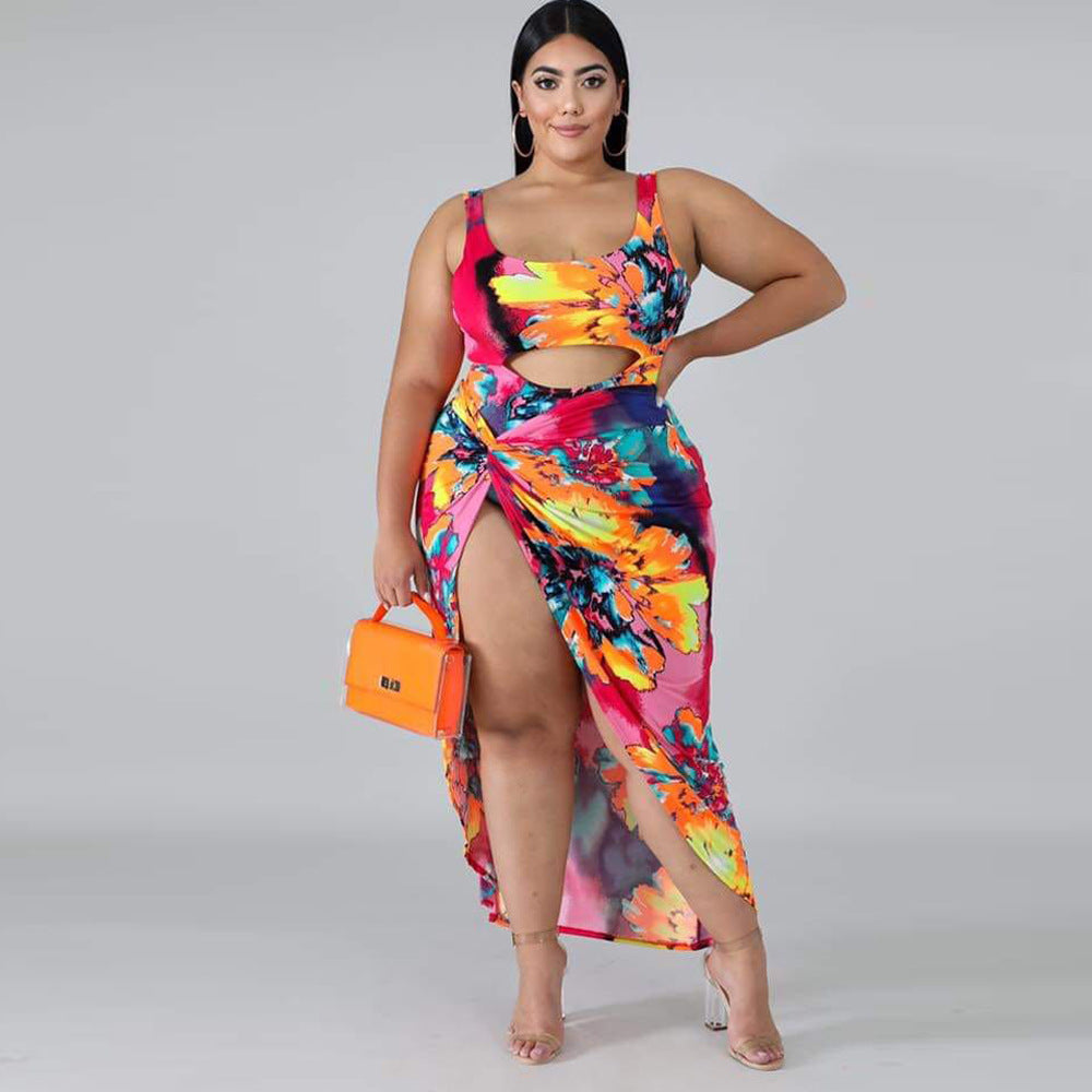 Swimsuit  | Plus Size Swimsuit One-piece printed swimsuit for women | Color |  2XL| thecurvestory.myshopify.com