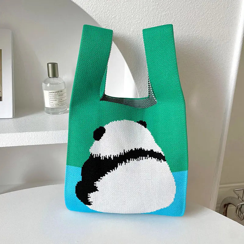 Knitted Cute Panda  Handbag - Image #12