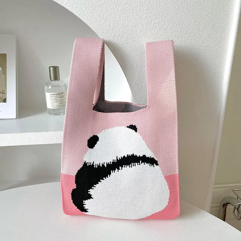 Knitted Cute Panda  Handbag - Image #14