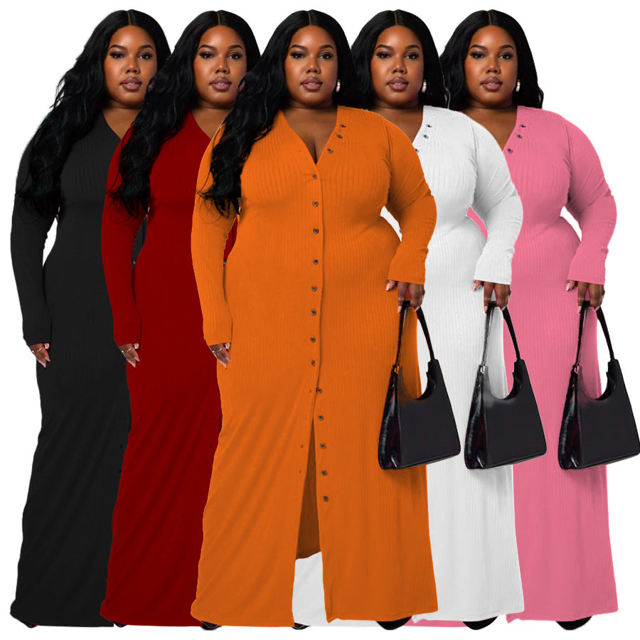 dresses  | Plus Size Women's Sunken Stripe Split Dress | |  | thecurvestory.myshopify.com