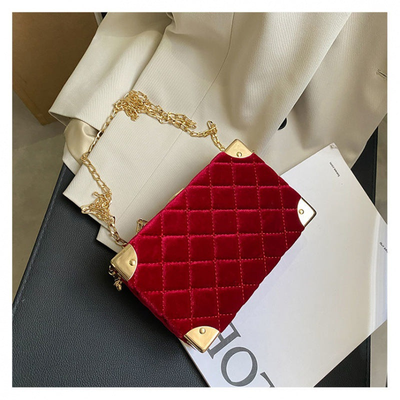 Hand Bags  | Women Fashion Casual Solid Color Shoulder Messenger Bag | Red |  | thecurvestory.myshopify.com