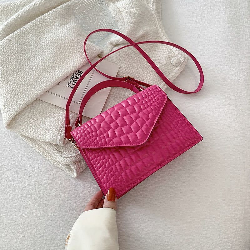 Hand Bags  | Women Elegant Simple And Fashionable Evening Handbag | Rose Red |  | thecurvestory.myshopify.com
