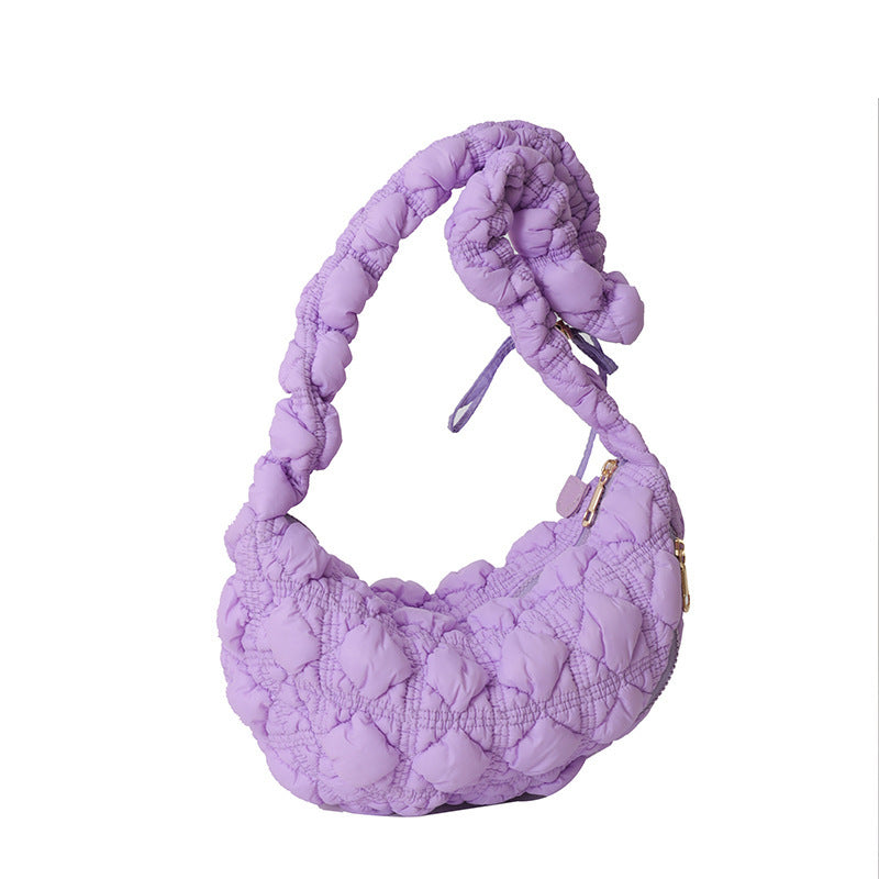Shoulder bags  | Women Cloud Shaped Lightweight Shoulder bag | Purple |  [option2]| thecurvestory.myshopify.com