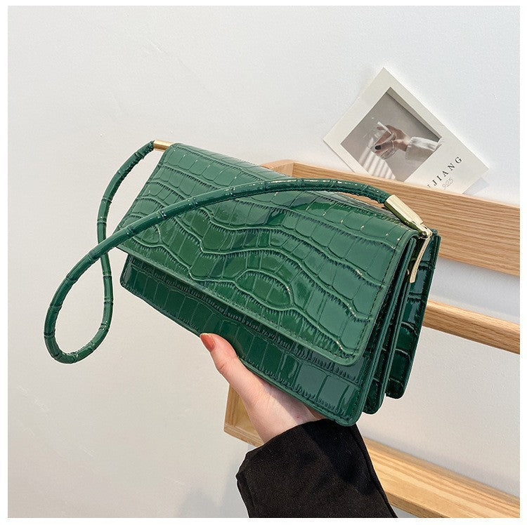 Shoulder bags  | Women Shoulder Bgas Stone Pattern Solid Color Elegant Bag | Green |  | thecurvestory.myshopify.com
