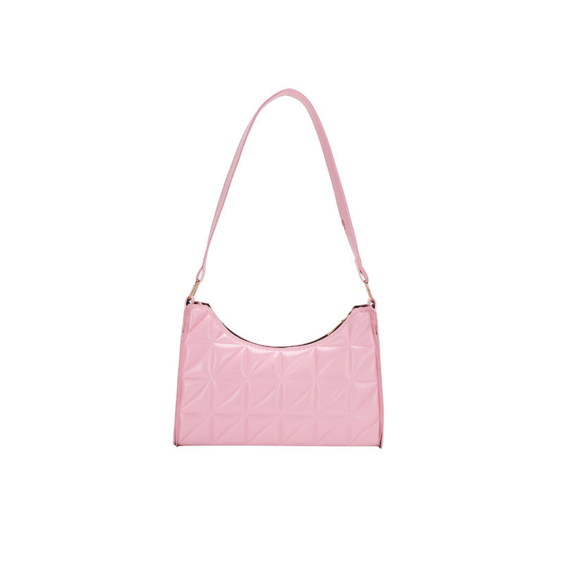 Shoulder bags  | Women Casual Quilted Pattern Small Shoulder Bag | [option1] |  [option2]| thecurvestory.myshopify.com