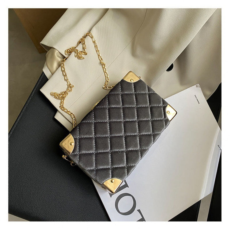 Hand Bags  | Women Fashion Casual Solid Color Shoulder Messenger Bag | Gray |  | thecurvestory.myshopify.com