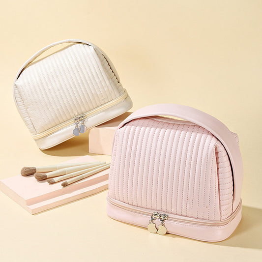 makeup bags  | Toast Makeup Bag PU Waterproof And Multifunctional | [option1] |  [option2]| thecurvestory.myshopify.com