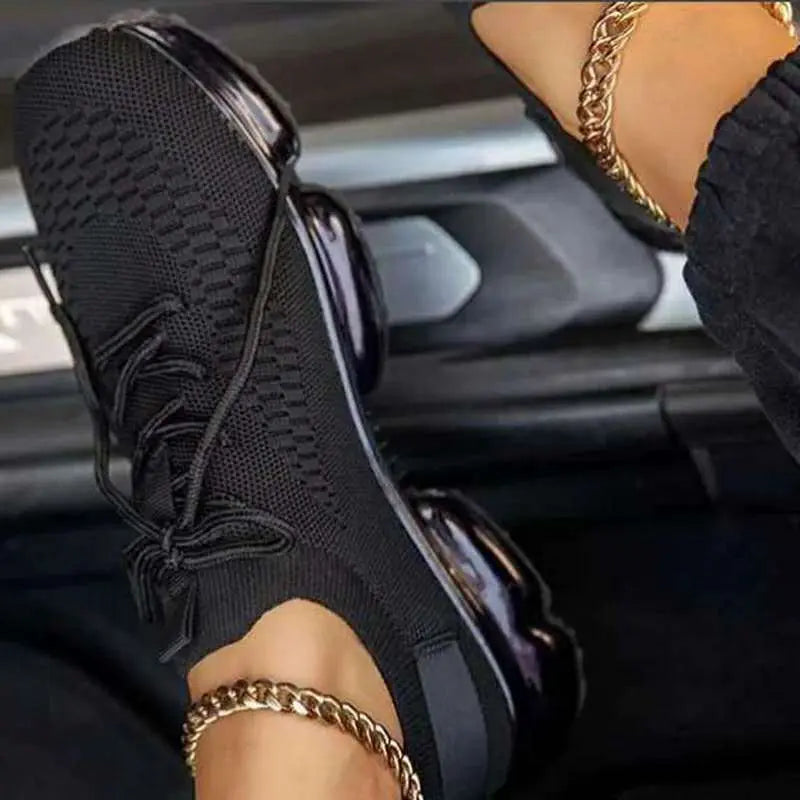 Mesh breathable casual sneaker  Trainers & Sneakers Thecurvestory