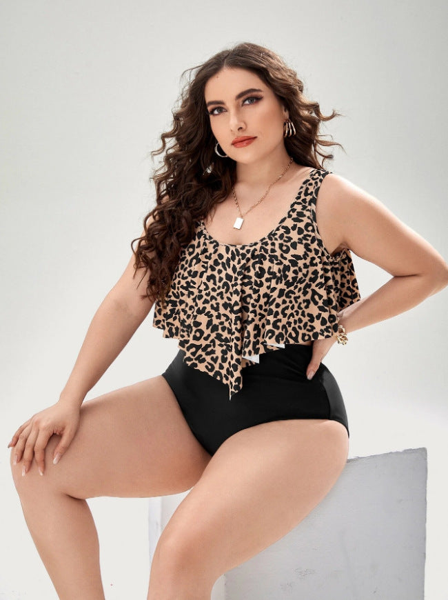 Swimsuit  | Plus Size Bikini Leopard Print Swimsuit For Women | |  | thecurvestory.myshopify.com