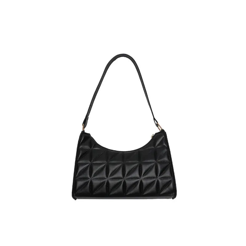 Women Casual Quilted Pattern Small Shoulder Bag - Image #5