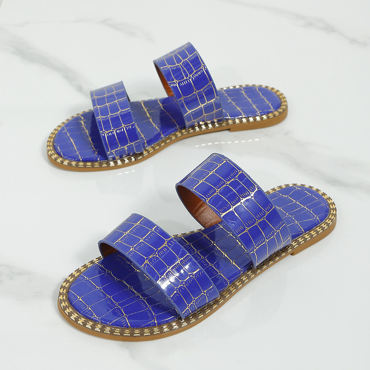 sandals  | Stone Textured Slippers Women Flat Sandals Summer Outdoor Beach Shoes | [option1] |  [option2]| thecurvestory.myshopify.com