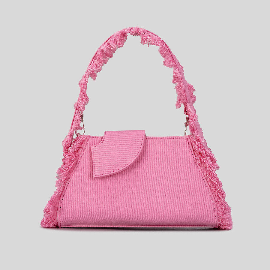 Shoulder bags  | Women's Fashion Denim Canvas Underarm Bag | Pink |  [option2]| thecurvestory.myshopify.com