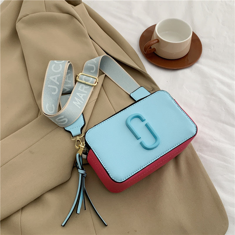 Shoulder bags  | Stylish Crossbody Bag with Fashionable Wide Shoulder Strap - Versatile Small Square Bag for All Occasions | Sky Blue |  | thecurvestory.myshopify.com