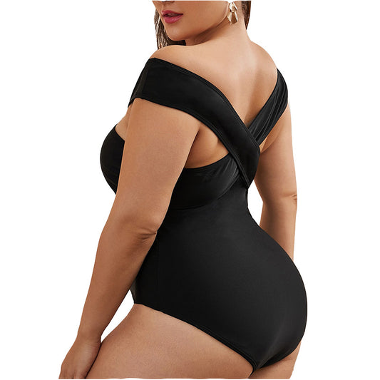 Swimsuit  | Women's Siamese Plus Size One-piece Swimsuit | |  | thecurvestory.myshopify.com