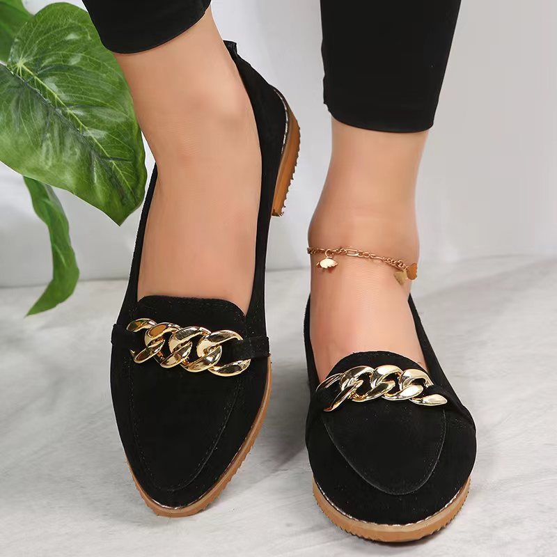 loafers  | Women Large Sizes Buckle Loafers | [option1] |  [option2]| thecurvestory.myshopify.com