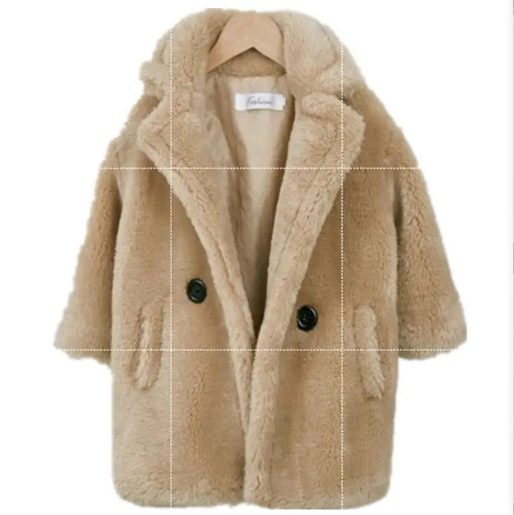Big kids faux fur coat  Kids Jacket Thecurvestory