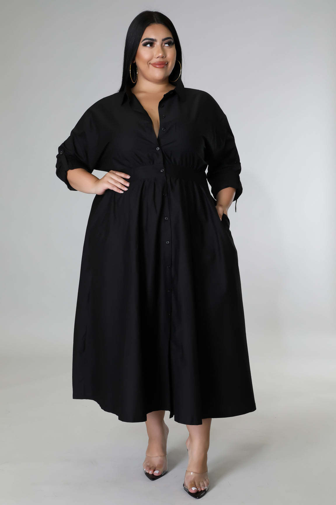 Dress  | Fashion Personalized Plus Size Women's Clothing | Black |  2XL| thecurvestory.myshopify.com
