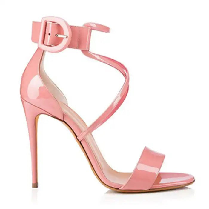 Heeled Sandals  | Women Colorful Sweet Prince Party Dress High Heels | Pink |  35| thecurvestory.myshopify.com