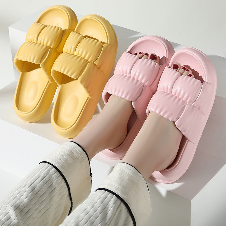sandals  | Women Home Shoes Bathroom Slippers Soft Sole Slides Summer Beach Shoes | [option1] |  [option2]| thecurvestory.myshopify.com