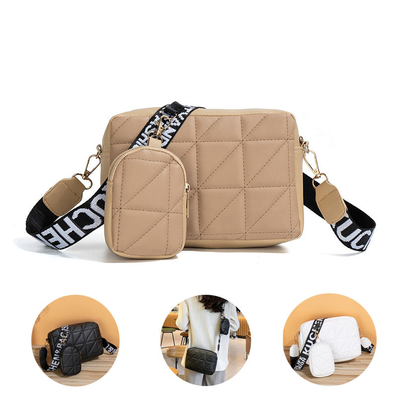 Shoulder bags  | 2Pcs Shoulder Bag With Wallet Printed Wide Shoulder Strap Crossbody Bags | |  | thecurvestory.myshopify.com