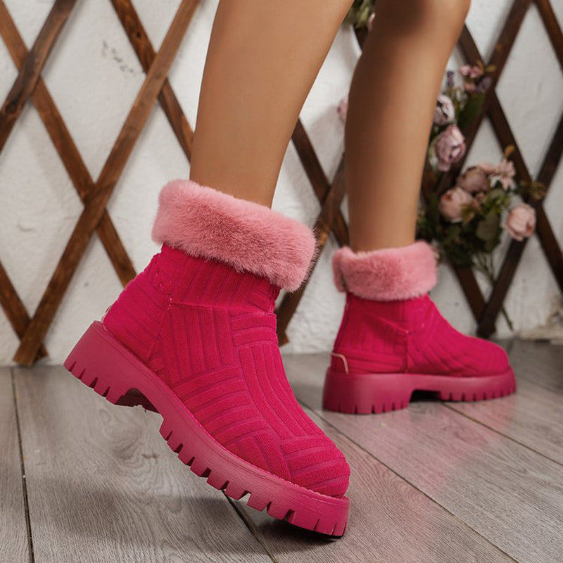 Boots  | Women Fashion Ankle boots With thick sole | |  | thecurvestory.myshopify.com
