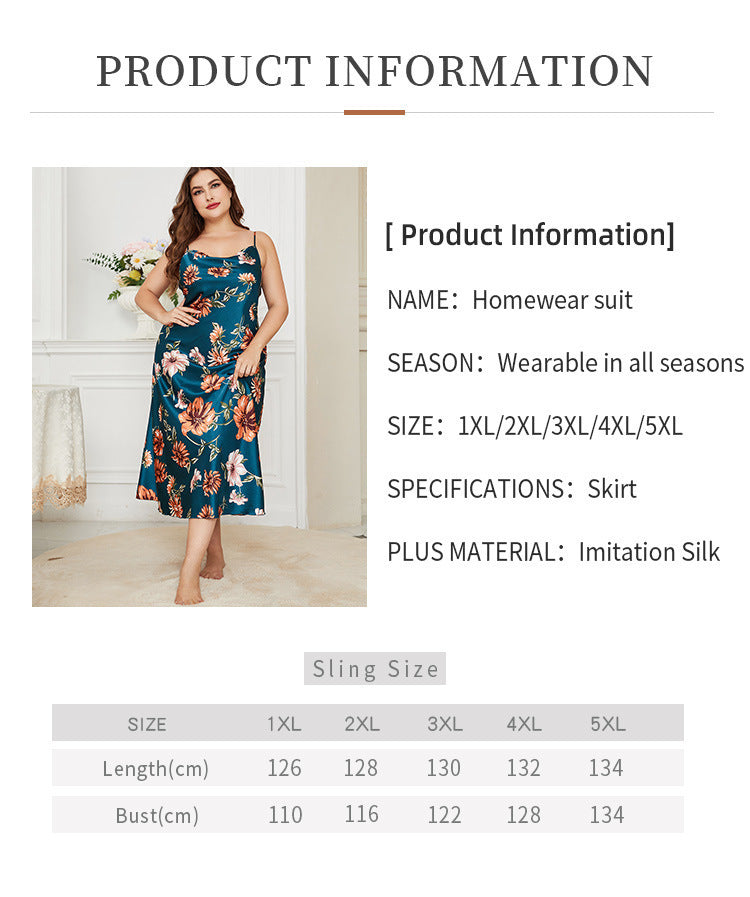 Dress  | Plus Size Ice Silk Fashion Casual Dress | |  | thecurvestory.myshopify.com
