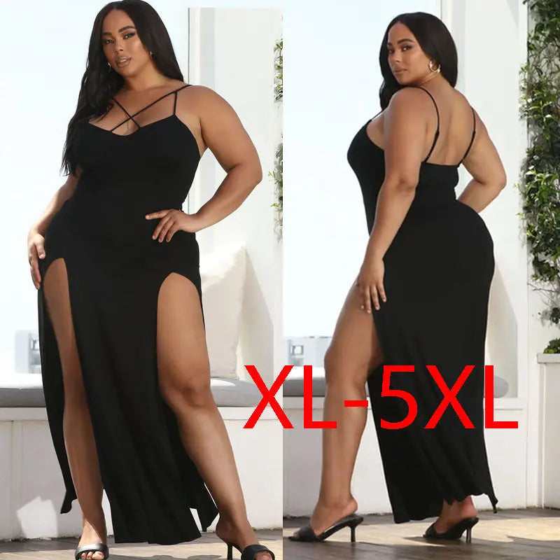 dresses  | Women plus Size Slit dress | [option1] |  [option2]| thecurvestory.myshopify.com
