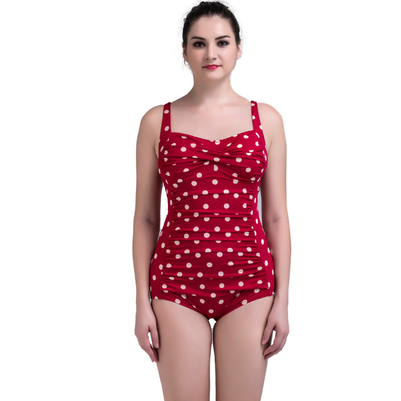 Printed one-piece swimsuit  Swimsuit Thecurvestory