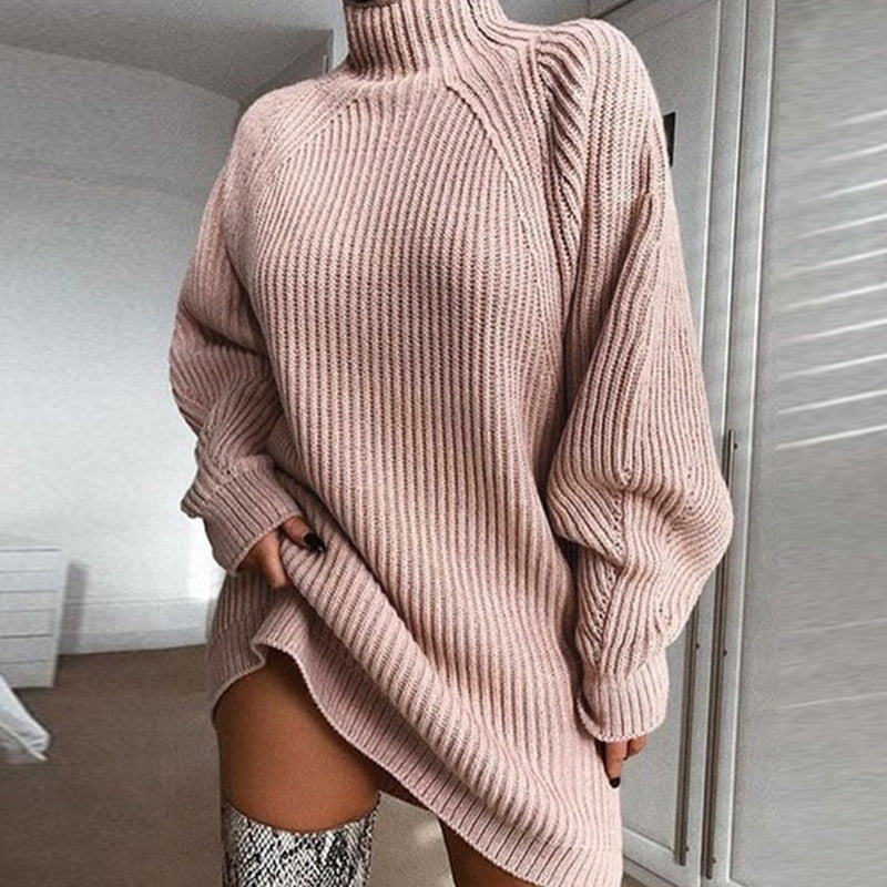 dresses  | Women Plus Size Sweater Dress | Pink |  2XL| thecurvestory.myshopify.com