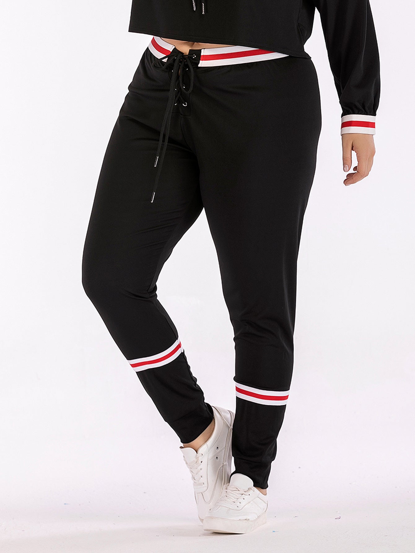 Women's pants with large size waistband  Pants Thecurvestory