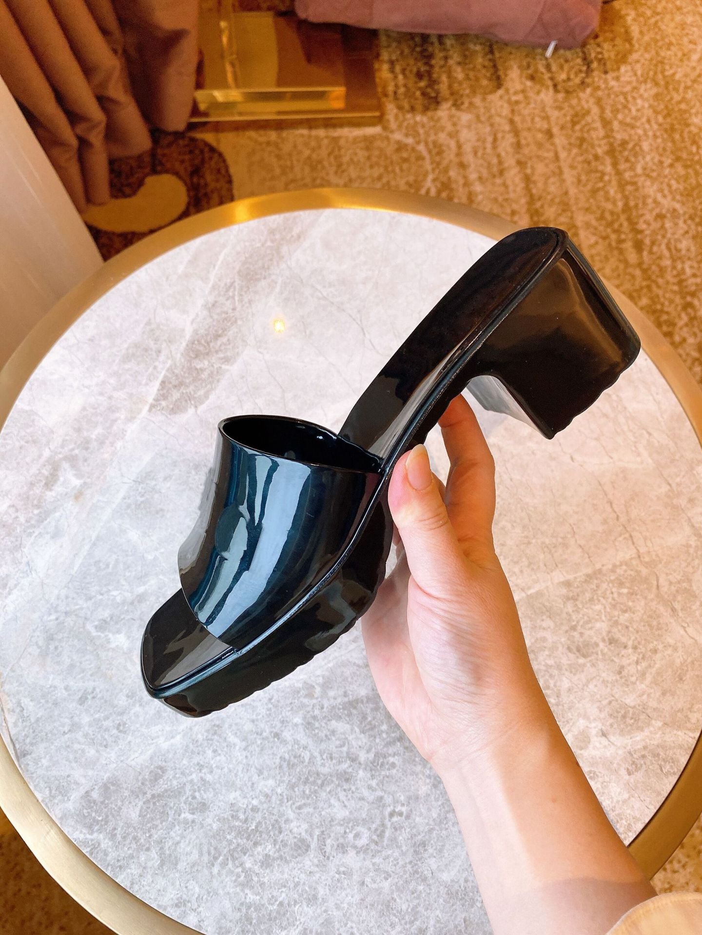 Waterproof Platform  High-heel Jelly Shoes  Heeled Sandals Thecurvestory
